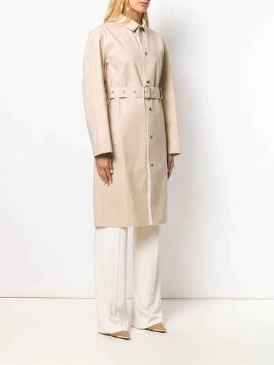 Shop Jil Sander X Mackintosh Belted Trench Coat In Neutrals