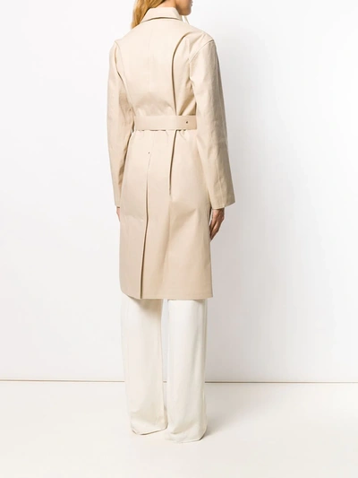 Shop Jil Sander X Mackintosh Belted Trench Coat In Neutrals