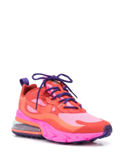 Shop Nike Max 270 React Sneakers In Mystic Red/bright Crimson/pink Blast