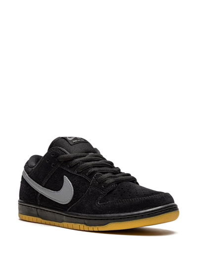 Shop Nike Sb Dunk Low Pro "fog" Sneakers In Black