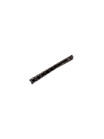 Alinka Black Rhodium 18kt White Gold Vera Diamond Cuff Earrings In Black