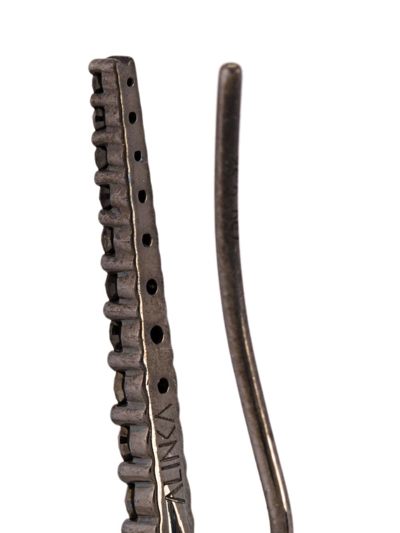Alinka Black Rhodium 18kt White Gold Vera Diamond Cuff Earrings In Black