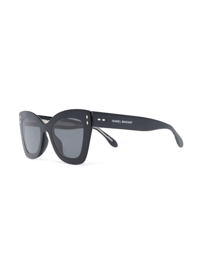 Shop Isabel Marant Eyewear Tortoise-shell Cat Eye Sunglasses In Schwarz