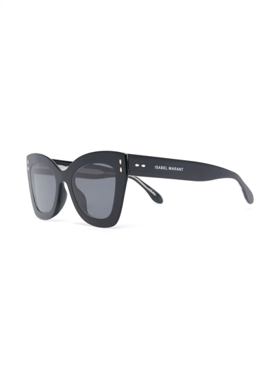 Isabel Marant Eyewear Tortoise-shell Cat Eye Sunglasses In Schwarz