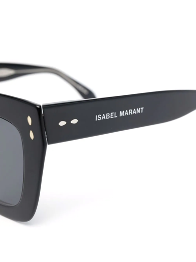 Isabel Marant Eyewear Tortoise-shell Cat Eye Sunglasses In Schwarz
