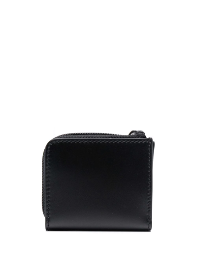 Shop Alexander Mcqueen Logo Zipped Wallet In 黑色