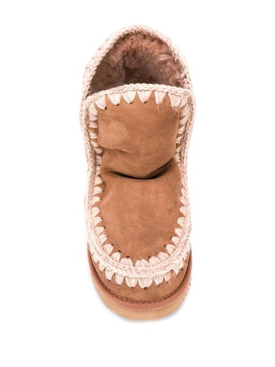 Shop Mou Eskimo 18 Ankle Boots In Brown