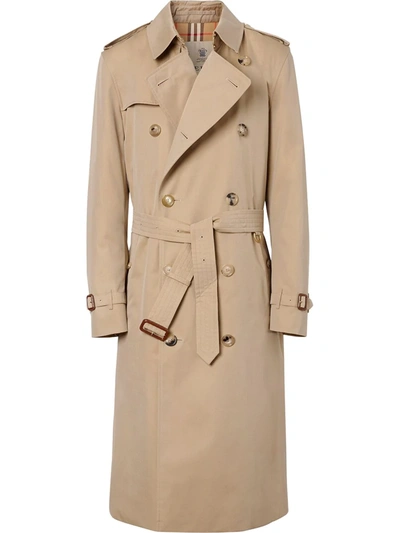 Shop Burberry The Kensington Heritage Long Trench Coat In Neutrals
