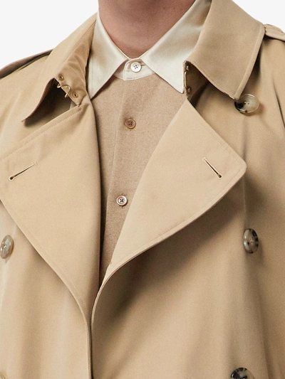 Shop Burberry The Kensington Heritage Long Trench Coat In Neutrals