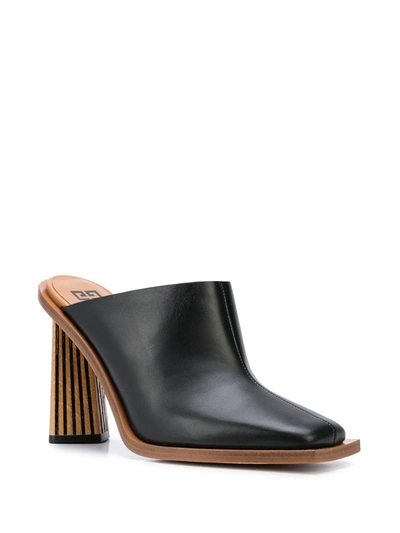 Shop Givenchy Diamond 100 Mules In Black