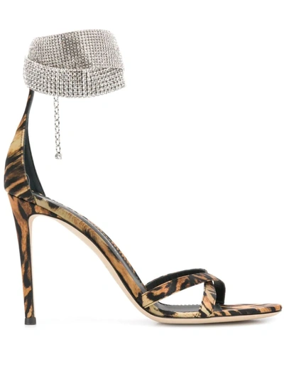 Shop Giuseppe Zanotti Heeled Janell Sandals In Brown