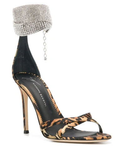 Shop Giuseppe Zanotti Heeled Janell Sandals In Brown