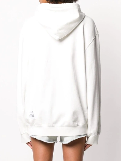 Shop Heron Preston Crane Print Hoodie In White