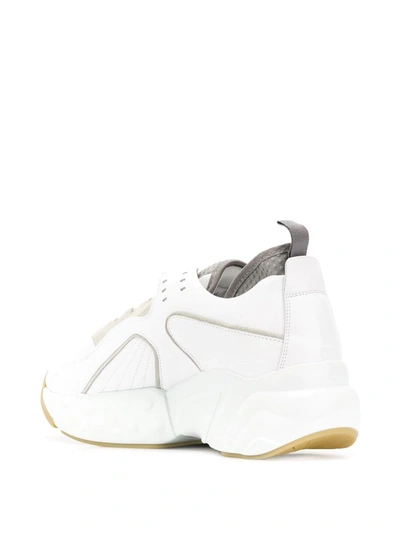 Shop Acne Studios Rockaway Leather Sneakers In White