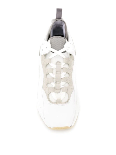 Shop Acne Studios Rockaway Leather Sneakers In White