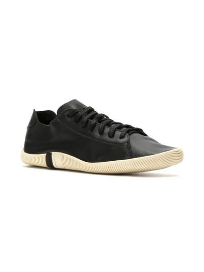 Shop Osklen Leather Lace-up Sneakers In Black