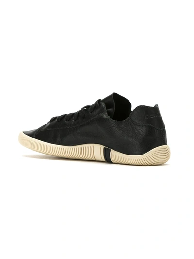 Shop Osklen Leather Lace-up Sneakers In Black