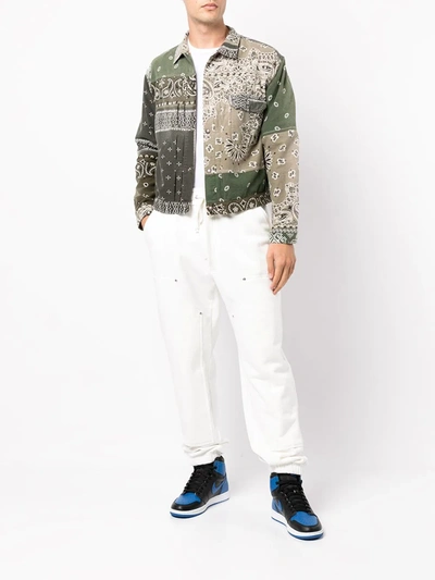 Shop Kapital Reversible Bandana Flannel Jacket In Multicolour