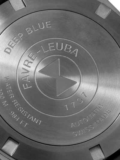 Shop Favre Leuba Deep Blue 41mm In Gunmetal