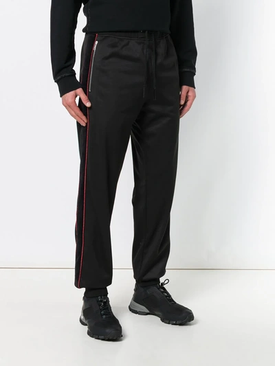 Shop Givenchy Drawstring Track Trousers In Black