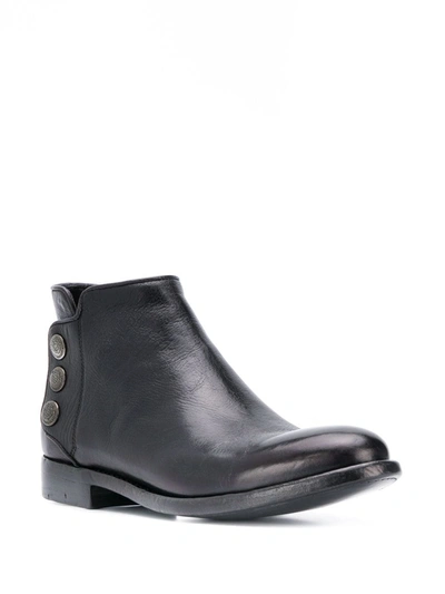 Shop Alberto Fasciani Snap Button Ankle Boots In Black