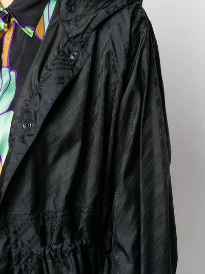 Shop Givenchy Chain Logo Windbreaker In Black