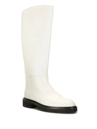 Shop Khaite Derby Calf-length Boots In White