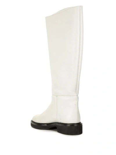 Shop Khaite Derby Calf-length Boots In White