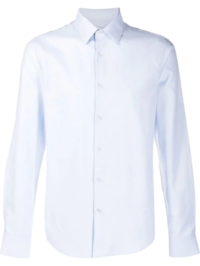 Shop Sandro Oxford Shirt In Blue