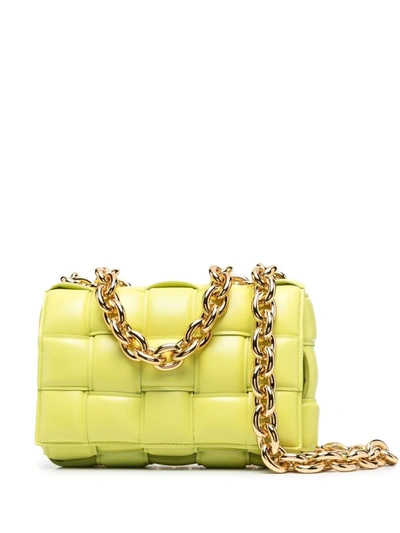 Bottega Veneta Nbsp Chain Cassette Nbsp Padded Intrecciato Crossbody Bag In Green Modesens