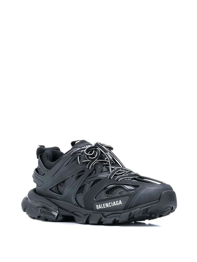 Balenciaga Track Laminated-panels Sneakers In Black