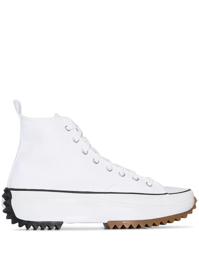 Shop Converse Run Star Hike Hi "white" Sneakers