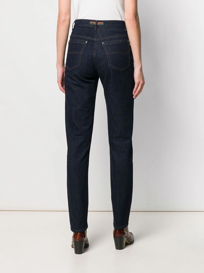 Shop Katharine Hamnett Straight-leg Jeans In Blue