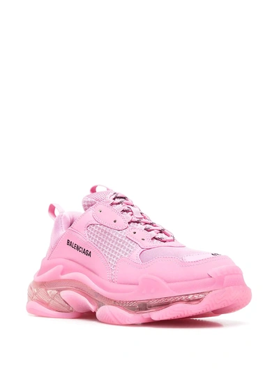 Triple S Low Top Sneaker In Pink