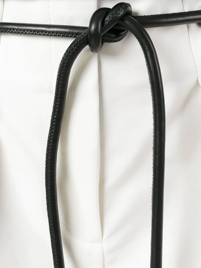 3.1 Phillip Lim White Tailored Pleated Shorts