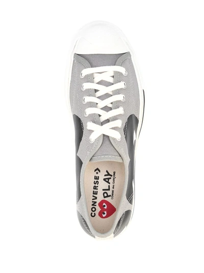 Shop Comme Des Garçons Play X Converse Jack Purcell Low-top Sneakers In Grau