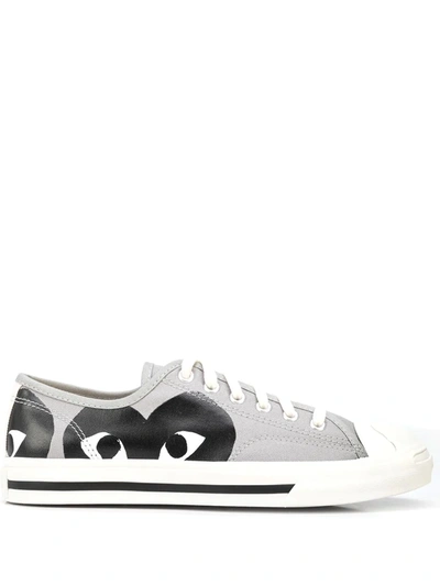 Shop Comme Des Garçons Play X Converse Jack Purcell Low-top Sneakers In Grau