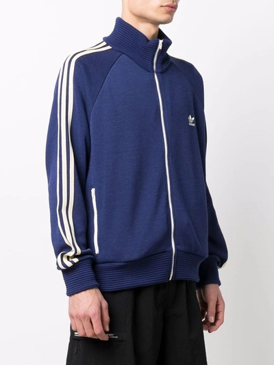 Adidas Originals Adidas X Wales Bonner 80s Zip-up Jacket In Blue