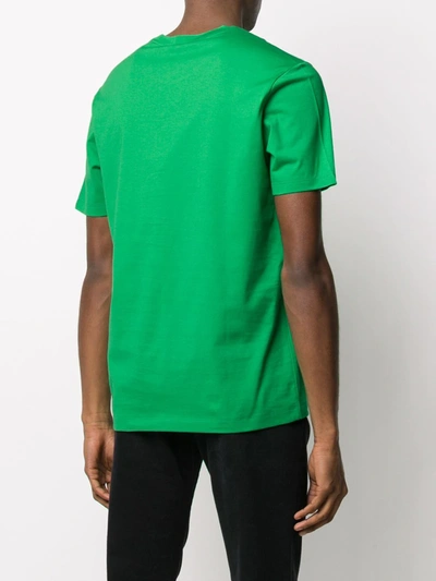 Paul & Shark Logo Crew Neck T-shirt With Short Sleeves In Green
