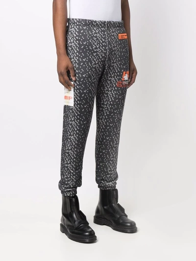 Shop Heron Preston Printed Track Pants In Grey