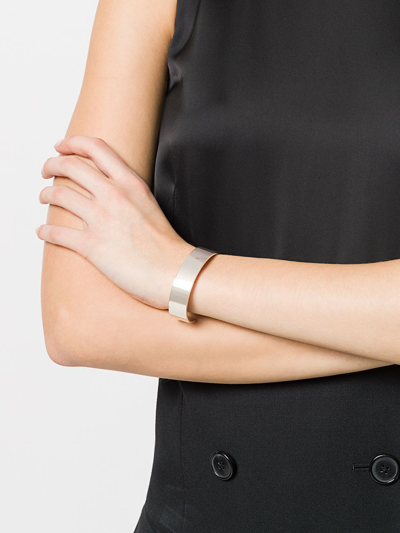 Shop Le Gramme 41g Polished Cuff In Metallic