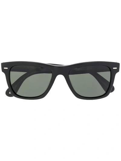 Shop Oliver Peoples Square Sunglasses In Black