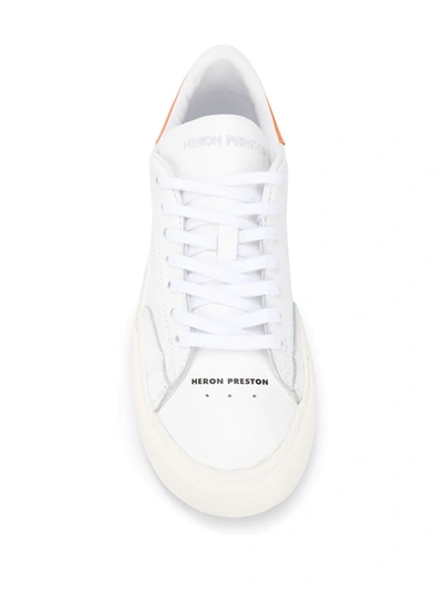 Shop Heron Preston Vulcanized Low-top Sneakers In White
