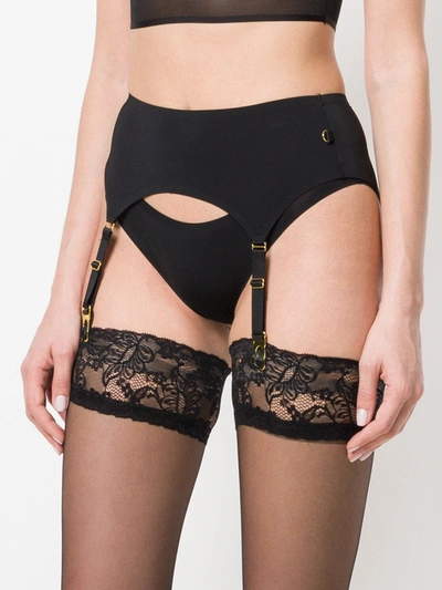 Maison Close Tapage Nocturne Garter Belt In Black