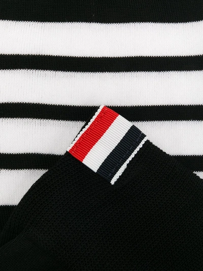 Thom Browne Athletic Mid-calf 4-bar Socks In Black