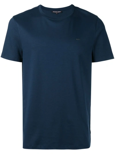 Shop Michael Kors Plain T-shirt In Blue