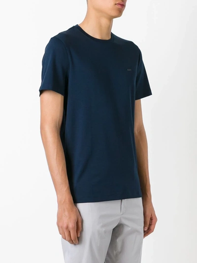 Shop Michael Kors Plain T-shirt In Blue