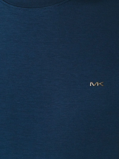 Shop Michael Kors Plain T-shirt In Blue