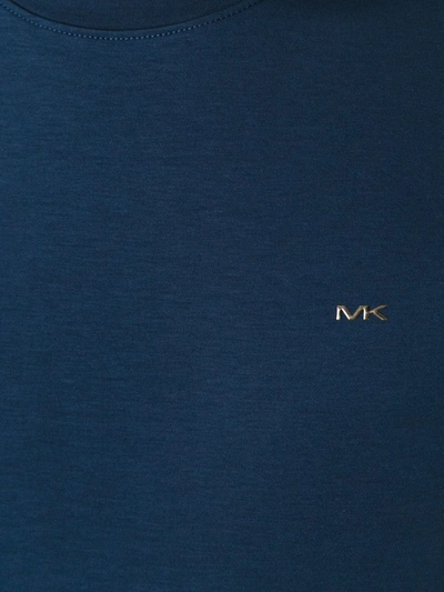Michael Kors Short-sleeve Logo T-shirt In Blue