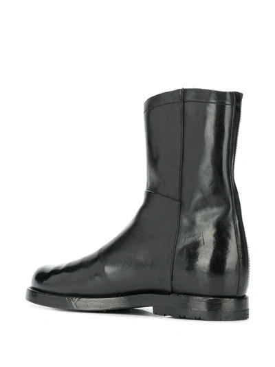 Shop Alberto Fasciani Side Zip Ankle Boots In Black